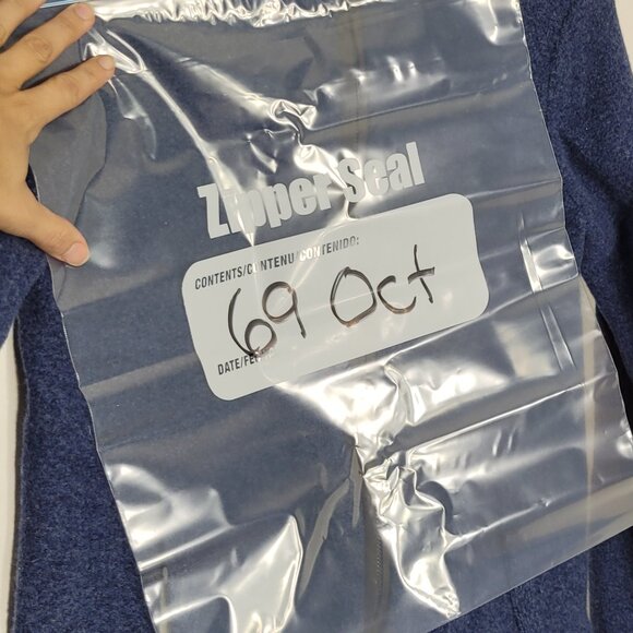 Robert Graham Women's Blue 100% Wool Classic Fit Full-Zip Cardigan Jacket Large - Picture 14 of 14